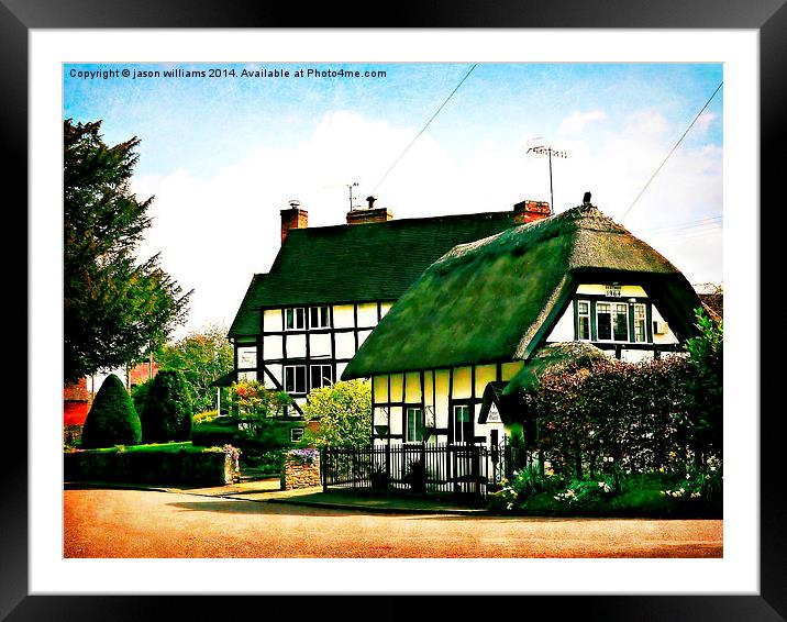  Beautiful Old English Cottages  Framed Mounted Print by Jason Williams