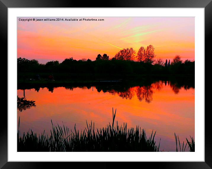 The beauty of a Sunset.  Framed Mounted Print by Jason Williams