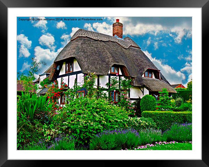 Quaint English Cottage Framed Mounted Print by Jason Williams