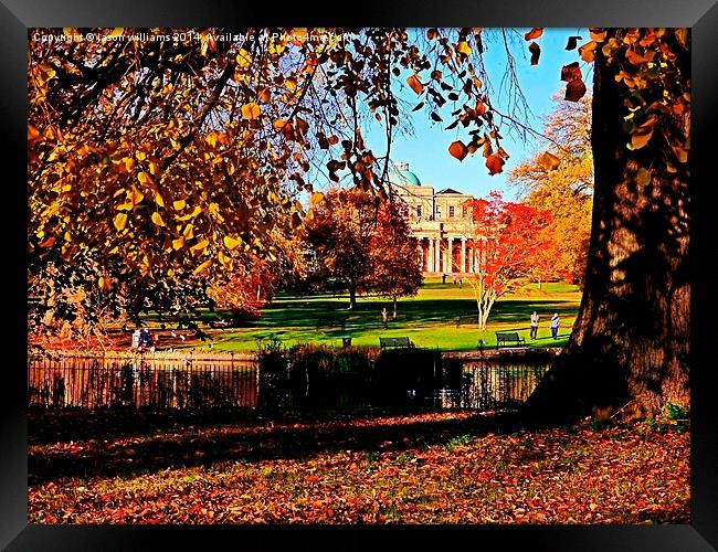 Pittville Pump Room In Autumn.  Framed Print by Jason Williams