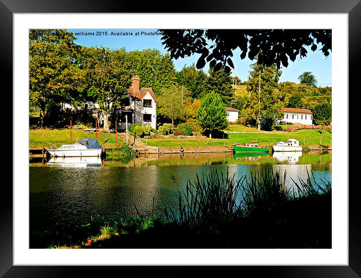  River Bank View Framed Mounted Print by Jason Williams