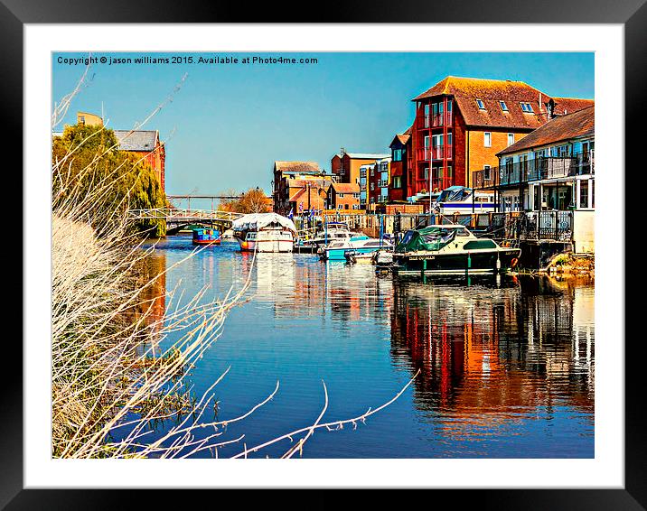  At the riverside. Framed Mounted Print by Jason Williams