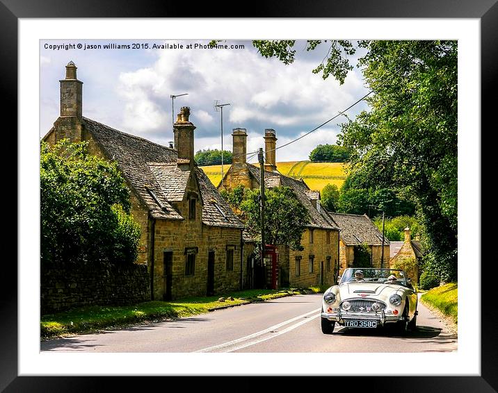  Yesteryear. The Cotswolds. Framed Mounted Print by Jason Williams