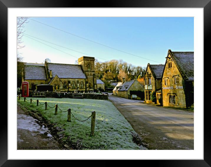 Frosty Snowshill Framed Mounted Print by Jason Williams