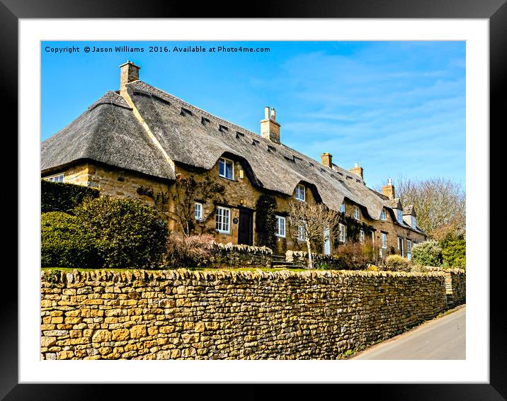  Cotswold Cottages Framed Mounted Print by Jason Williams