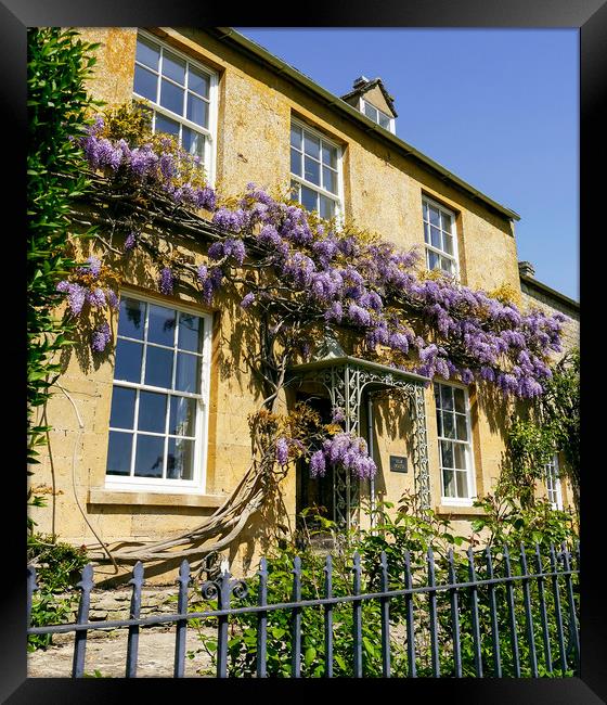 Cotswold Wisteria Framed Print by Jason Williams