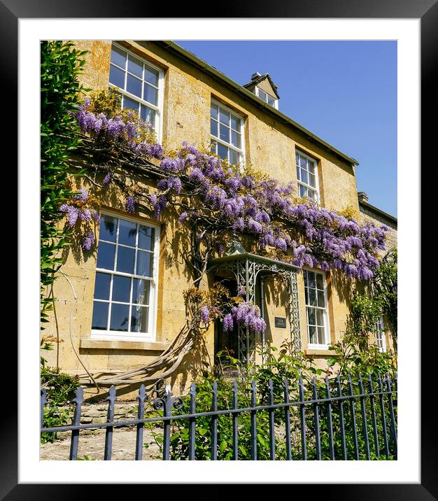 Cotswold Wisteria Framed Mounted Print by Jason Williams
