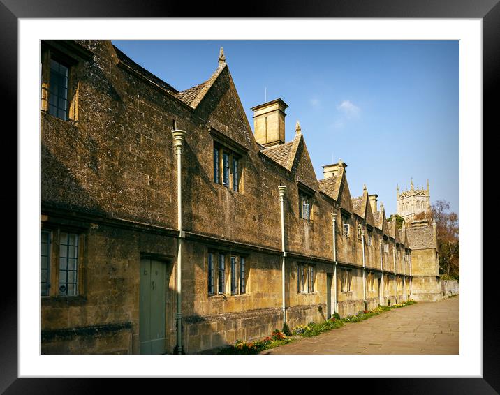 Cotswold Almshouses Framed Mounted Print by Jason Williams