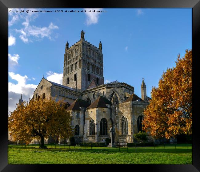 Tewkesbury Abbey Framed Print by Jason Williams