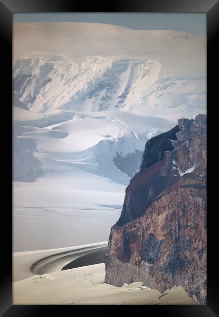 Antarctic Peninsula Landscape Framed Print by Geoffrey Higges