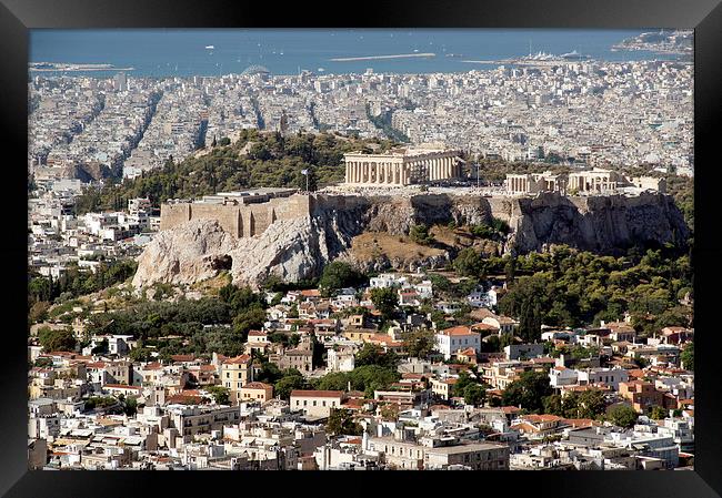 Acropolis of Athens, Greece Framed Print by Geoffrey Higges