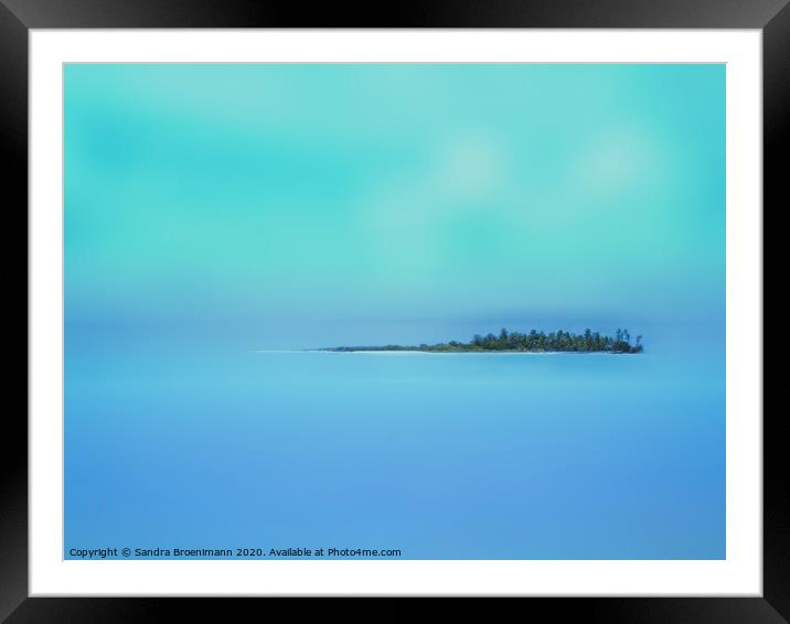 Island in the sky Framed Mounted Print by Sandra Broenimann