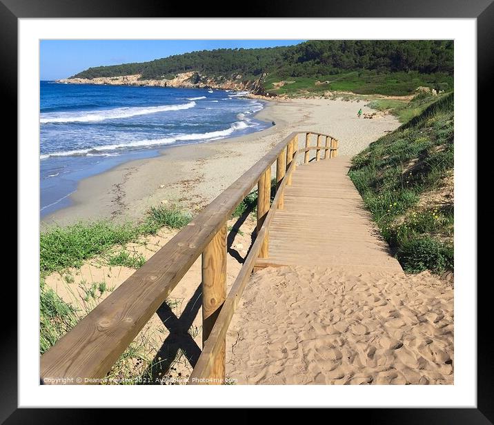 Boardwalk to Binigaus Beach Framed Mounted Print by Deanne Flouton