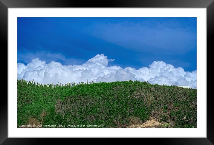 Sky Blankets Sto Tomas Beach Framed Mounted Print by Deanne Flouton