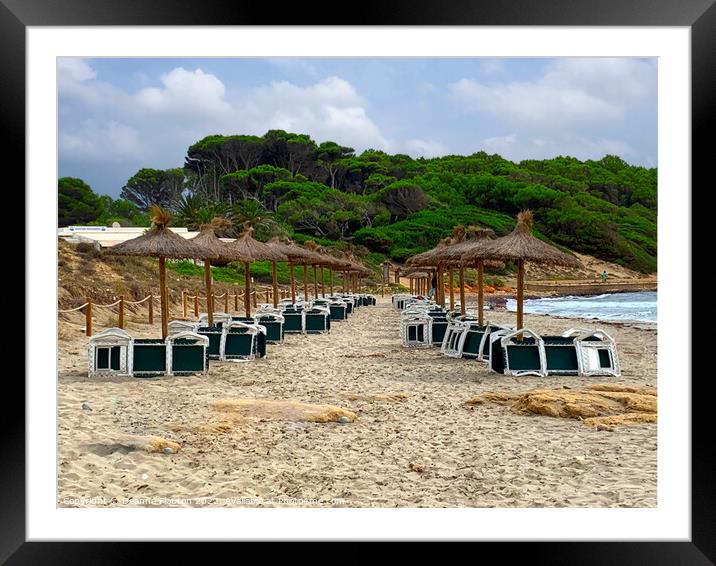 Early Morning at Santo Tomas Beach Framed Mounted Print by Deanne Flouton