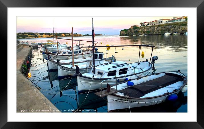  Magical Evening at Es Castell Port Framed Mounted Print by Deanne Flouton