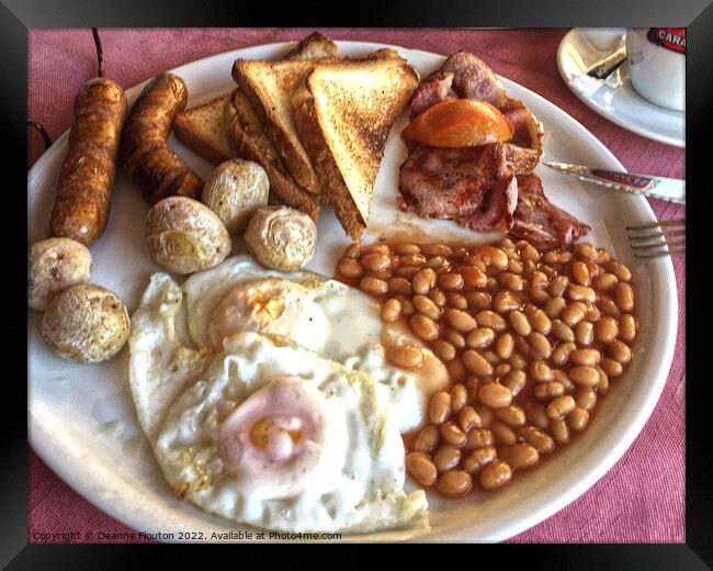 The Ultimate Full English Breakfast Framed Print by Deanne Flouton