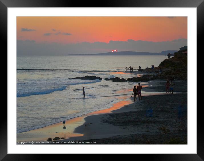 Awesome Sunset at San Adeodato Framed Mounted Print by Deanne Flouton