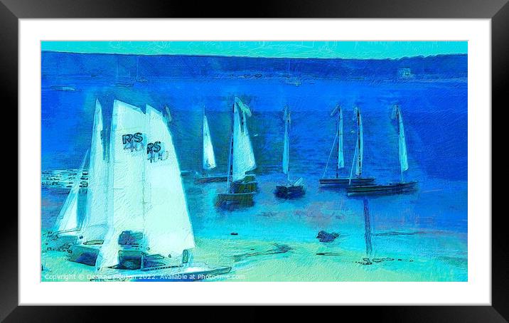 Sailing on Blue Waters Menorca Framed Mounted Print by Deanne Flouton
