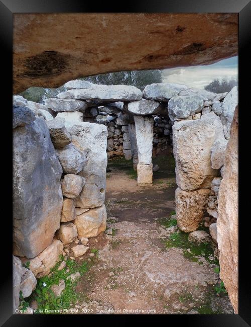 The Mysteries of Torre d'en Galmés Prehistoric Vil Framed Print by Deanne Flouton