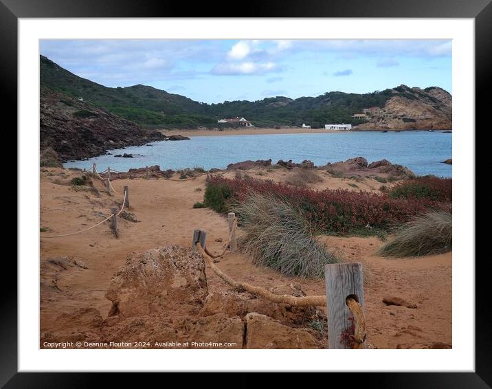 Approach to Pregonda Menorca Framed Mounted Print by Deanne Flouton