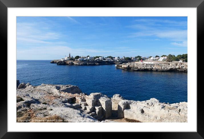 Port Entrance to Ciutadella Menorca Framed Mounted Print by Deanne Flouton