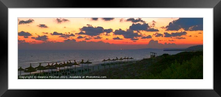 Magical Sunset Landscape Framed Mounted Print by Deanne Flouton