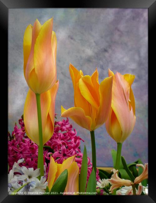 Radiant Spring Bouquet Framed Print by Deanne Flouton
