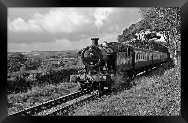  GWR 4200 class 4247 steam locomotive Framed Print by Ashley Jackson