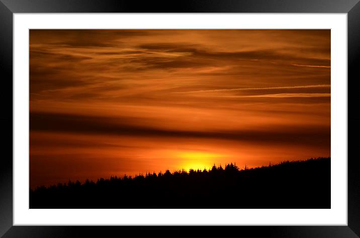  Cornish sunset Framed Mounted Print by Ashley Jackson