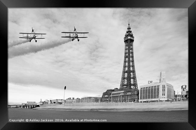 Wing Walkers at Blackpool Framed Print by Ashley Jackson