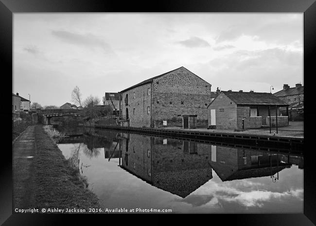 Canal Mill Framed Print by Ashley Jackson