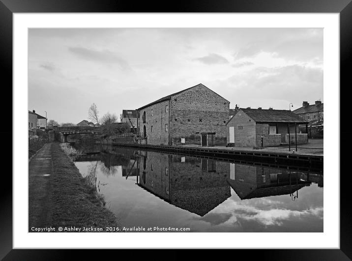 Canal Mill Framed Mounted Print by Ashley Jackson