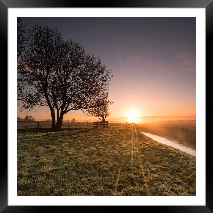 Morning burst of Sunlight Framed Mounted Print by Gary Clark