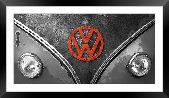 VW logo Framed Mounted Print by Andy Huntley