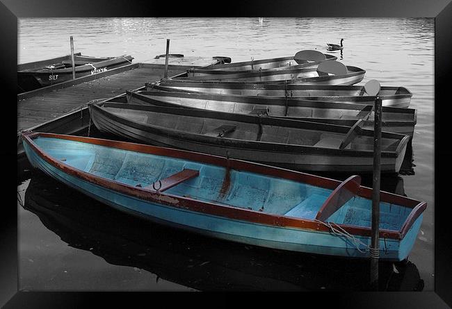 Moored Boats Framed Print by Andy Huntley