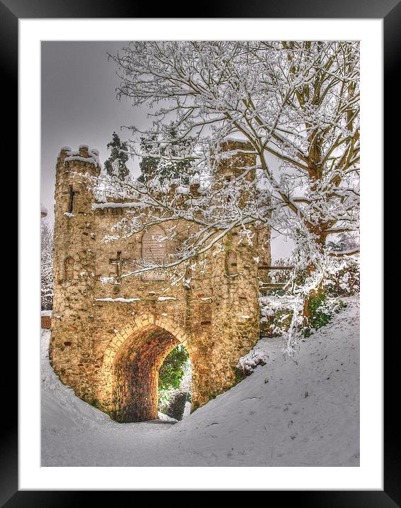Reigate Castle Framed Mounted Print by Andy Huntley