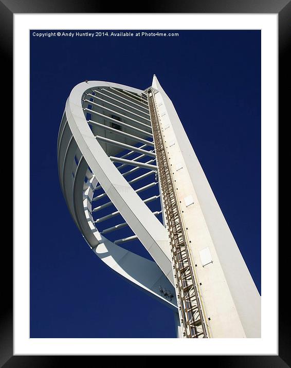 Spinnaker Tower Framed Mounted Print by Andy Huntley
