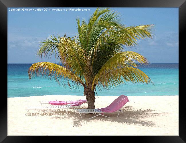 Barbados Beach Framed Print by Andy Huntley