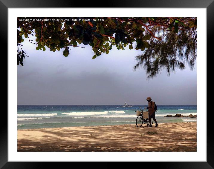 Barbados Rush Hour Framed Mounted Print by Andy Huntley
