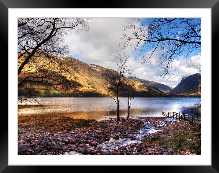 Lake Buttermere Framed Mounted Print by Andy Huntley