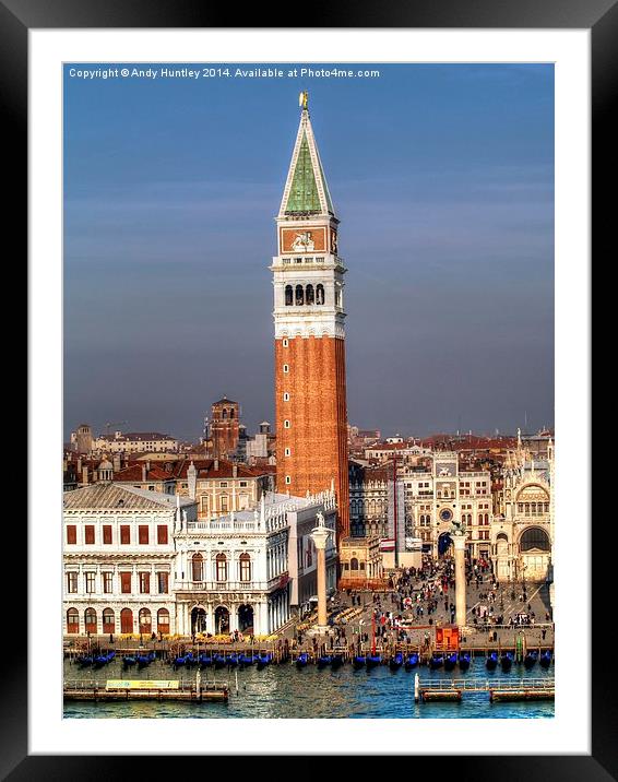 St Marks Venice Framed Mounted Print by Andy Huntley
