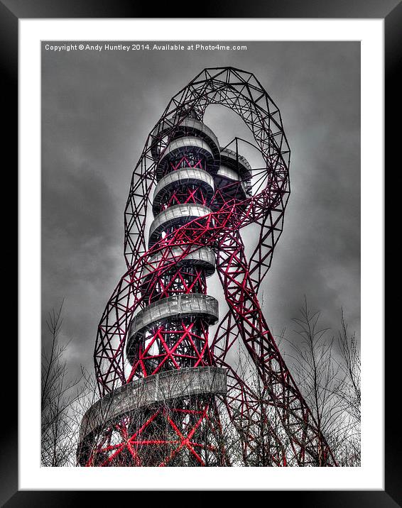 The ArcelorMittal Orbit Framed Mounted Print by Andy Huntley