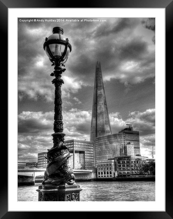 The Shard Framed Mounted Print by Andy Huntley