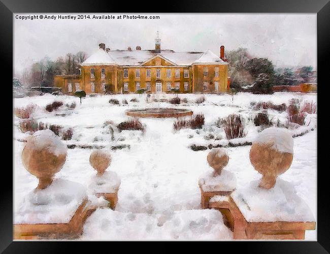  Reigate Priory School in the snow Framed Print by Andy Huntley