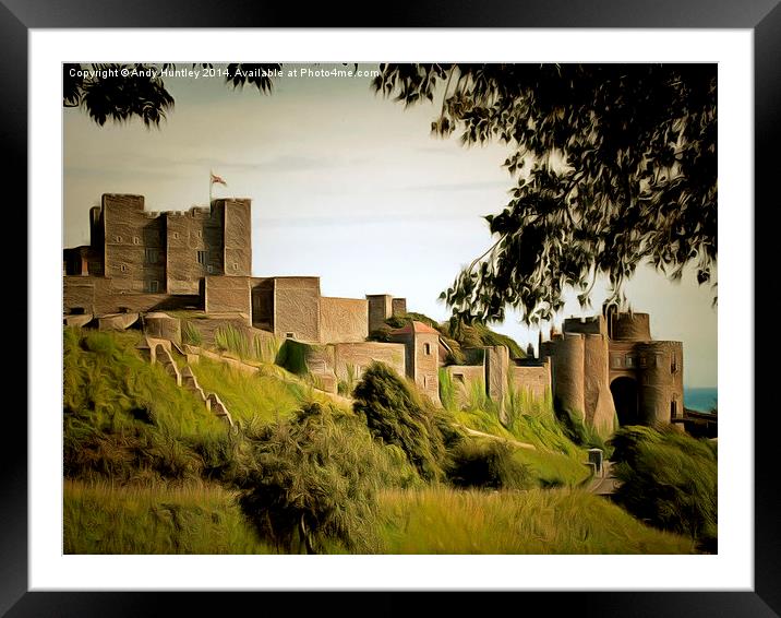  Dover Castle Framed Mounted Print by Andy Huntley