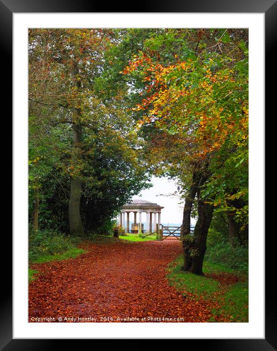 Autumn in the Surrey Hills Framed Mounted Print by Andy Huntley