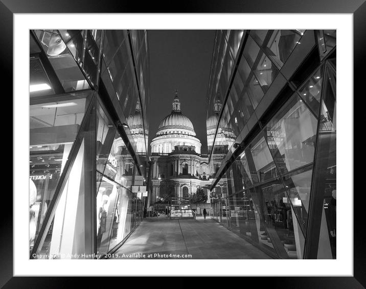 St Pauls Cathedral  Framed Mounted Print by Andy Huntley