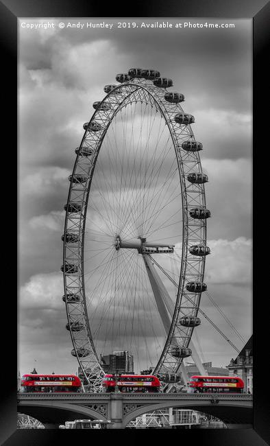 London Eye  Framed Print by Andy Huntley