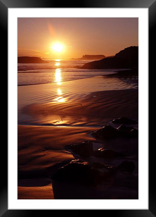 Cox Bay Sunset Framed Mounted Print by Carolyn Eaton
